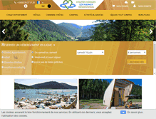 Tablet Screenshot of gerardmer-reservation.net